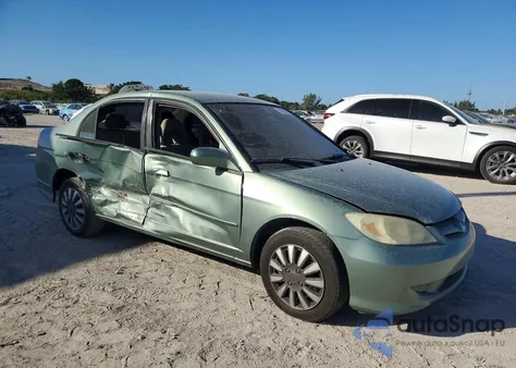 2004 Honda Civic Lx z USA, uszkodzony, nr VIN 2HGES16574H585137